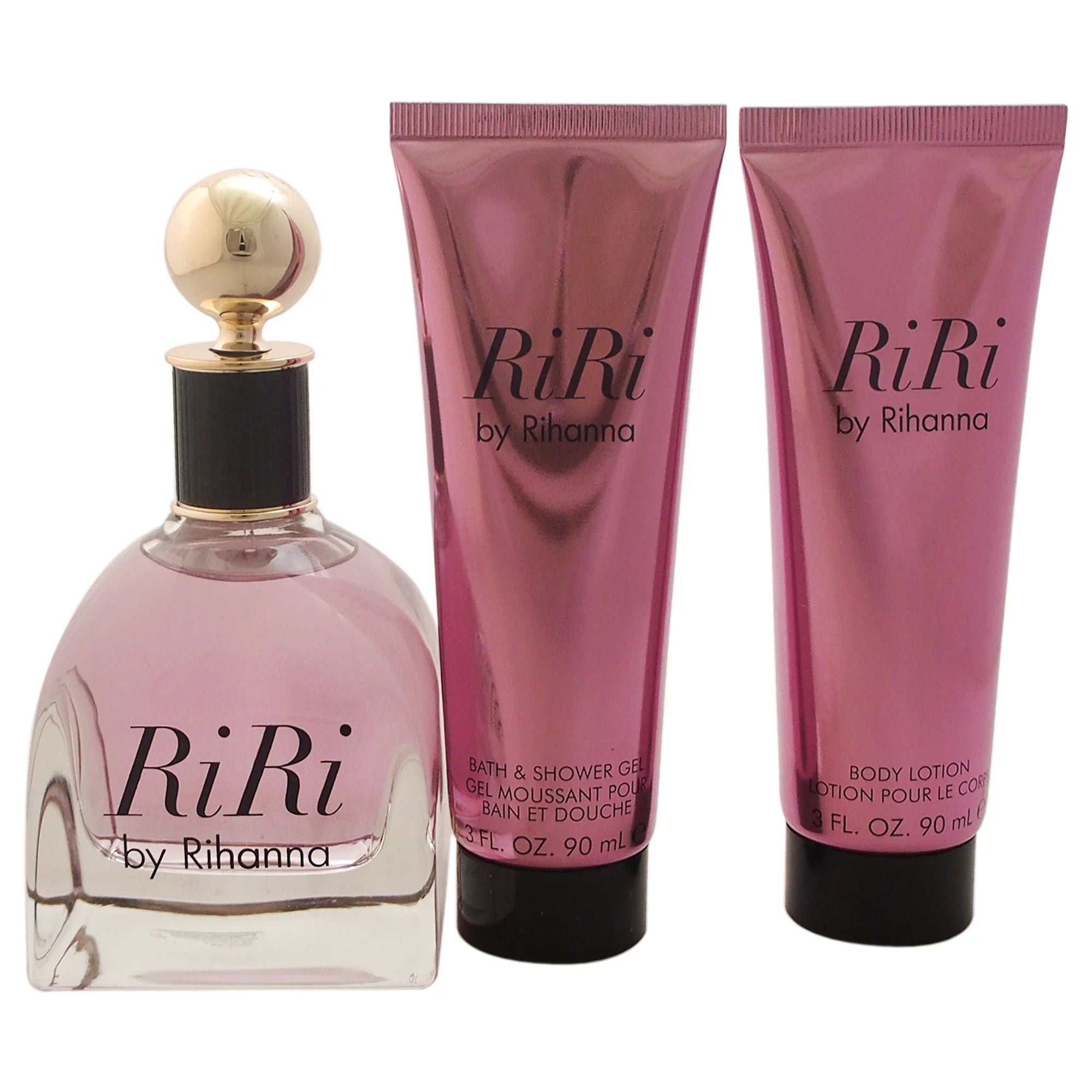 3.4 Oz Eau de Parfum Spray, Body Lotion, Bath & Shower Gel Gift Set J836