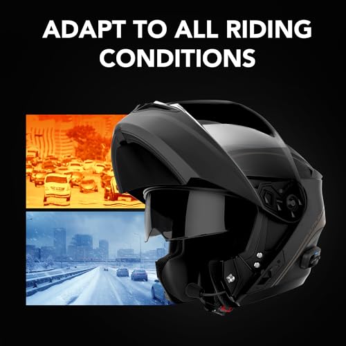 Matte Black XL Modular Motorcycle Helmet F5285