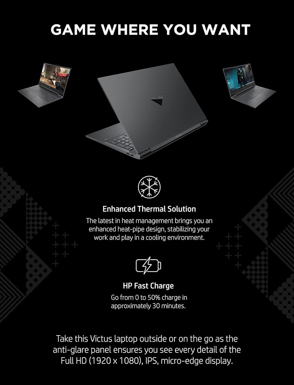 16 Gaming Laptop, NVIDIA GeForce RTX 3050 Ti, Intel Core i7, 8 GB RAM, 512 GB SSD, 144Hz Full HD Display B927