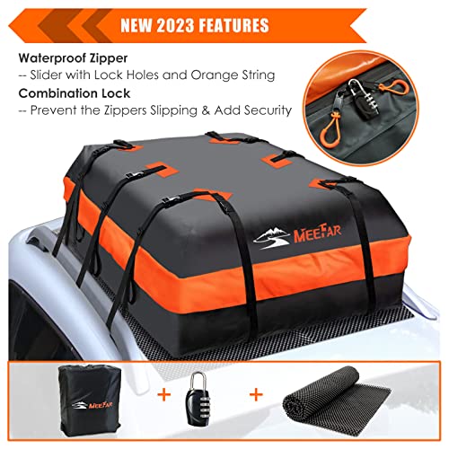Car Roof Bag Waterproof 15 Cubic Feet with Anti-Slip Mat S35328