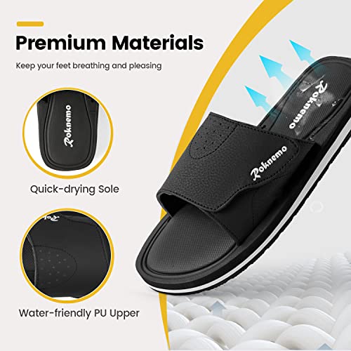 Mens Slide Sandals with Memory Foam L715255