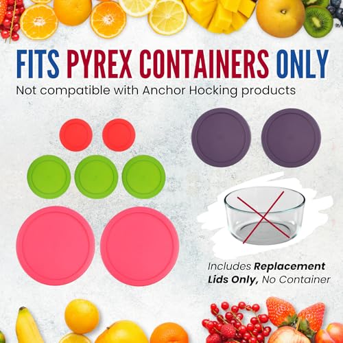 Replacement Lids 1 Cup Green 2 Cup Orange 4 Cup Blue 6/7 Cup Red O132