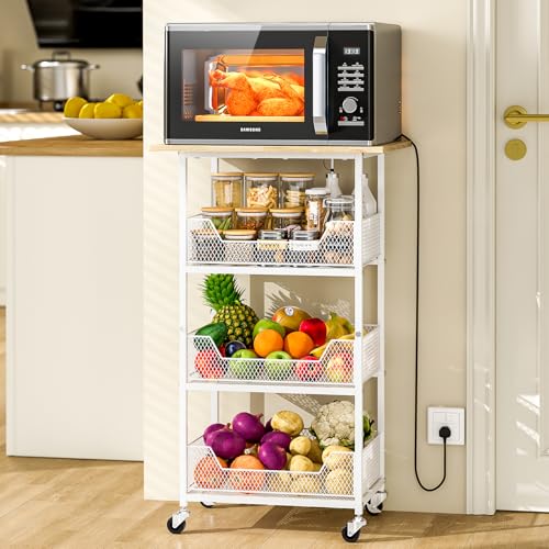 4 Tier Microwave Cart with Storage U114
