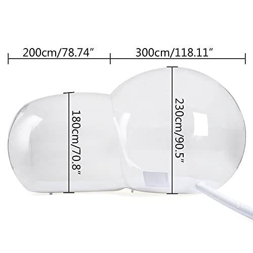 6.6ft Inflatable Clear Dome Bubble Tent with Air Blower U593920