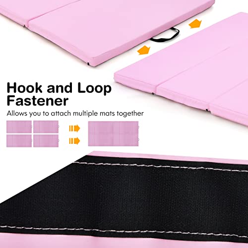 4' x 8' x 2" Folding Exercise Mat with Carry Handles T63523