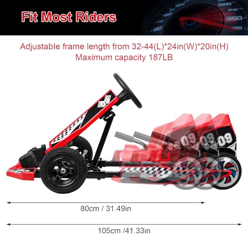 Red 36V Electric Go Kart with 350W Motor T47955