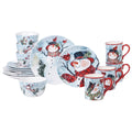 16 Piece Snowman Christmas Dinnerware Set B513664