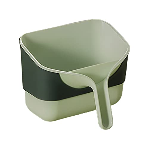 Green Plastic Small Trash Bin B502