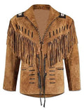 Real Suede Leather Fringe Jacket W1766