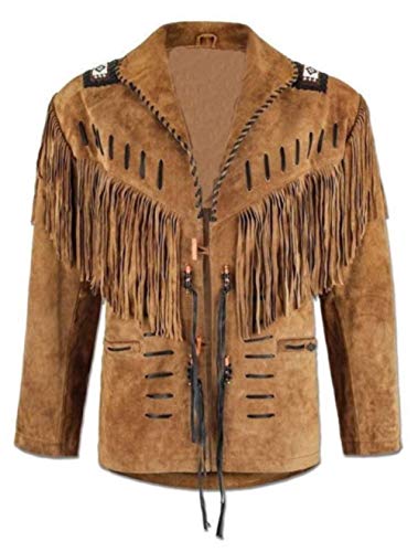 Real Suede Leather Fringe Jacket W1766