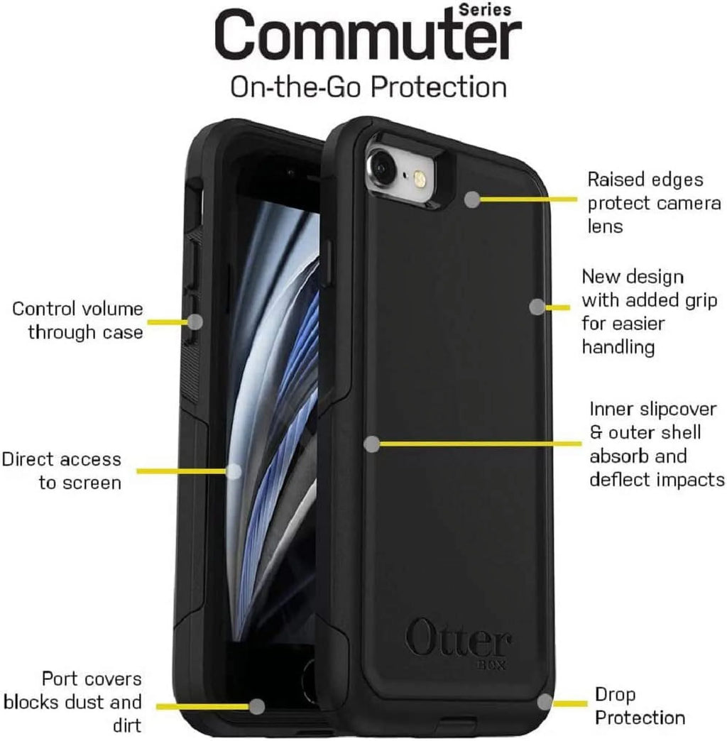 Black Case for iPhone SE 3rd Gen, SE 2nd, iPhone 8, iPhone 7 I488228