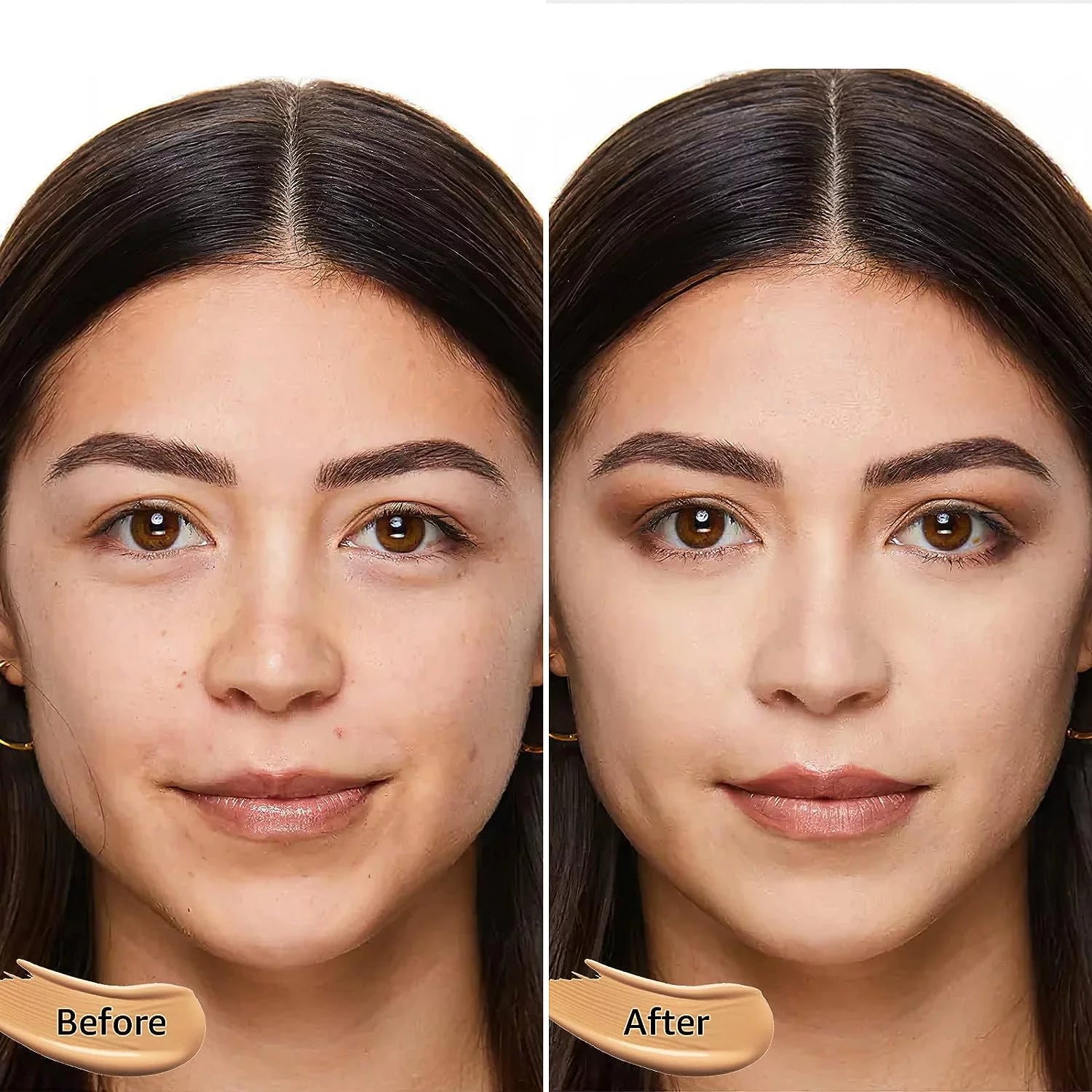 Mushroom Head Air Cushion CC Cream Foundation Makeup Moisturizing Concealer Long-Lasting Cushion Foundation Full Coverage Self Adjusting for Mature Skin A731682