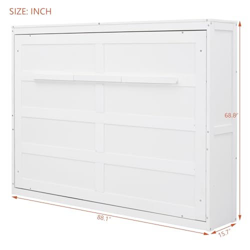 Queen Size Folding Bed Cabinet with Shelf A1529