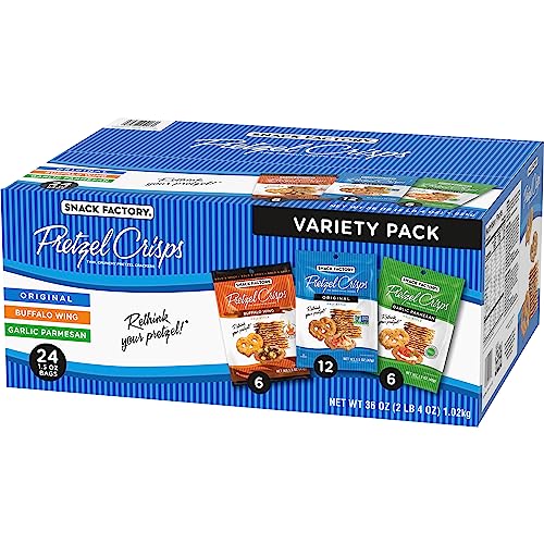 Pretzel Crisps, Non-GMO, 7.2 oz Resealable Bag (Pack of 3) L21303