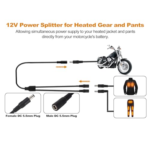 Motorcycle Heated Jacket Adapter Cable B72630