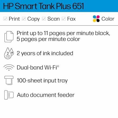 Wireless All-in-One Ink-Tank Printer with Auto Document Feeder S888066