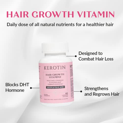 60 Pills Hair Growth Biotin Supplement F1950