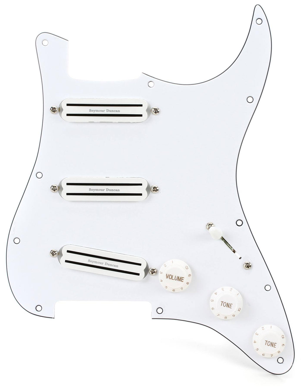 White Loaded Pickguard Q526