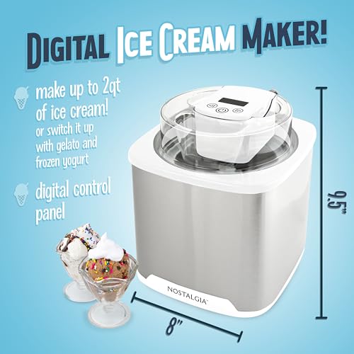 2-Quart Electric Ice Cream Maker with Digital Controls Z206546