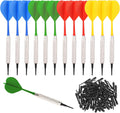12 Pcs Dart with Plastic Soft Tip Points E569036