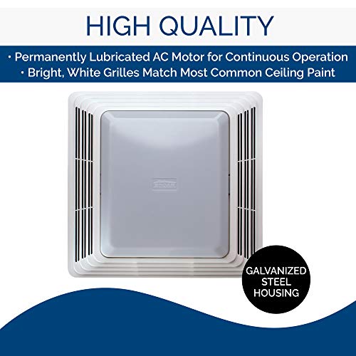 100 Watts 50 CFM White Ventilation Fan and Light Combo P25724