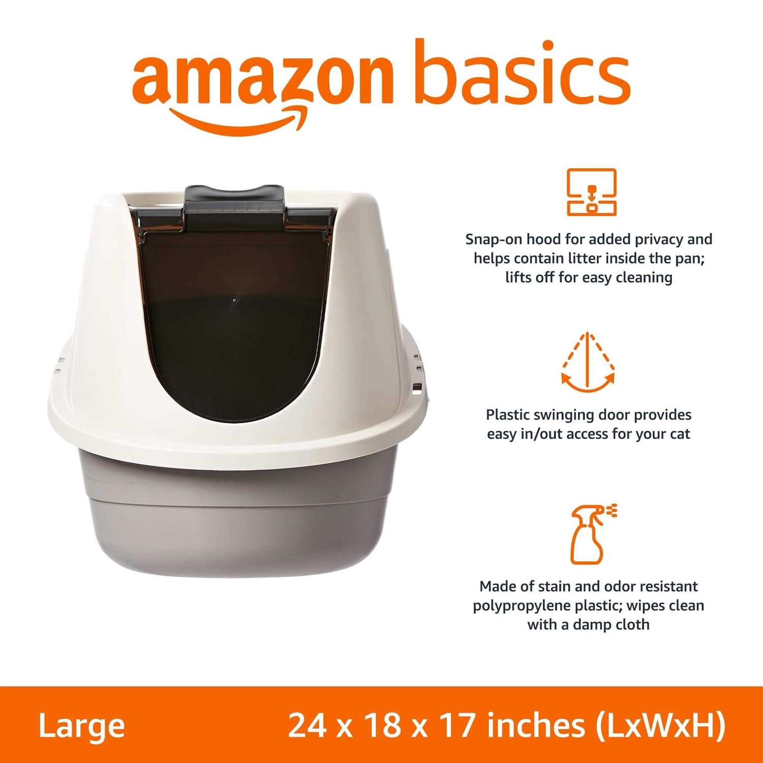 No-Mess Hooded Cat Litter Box I932279