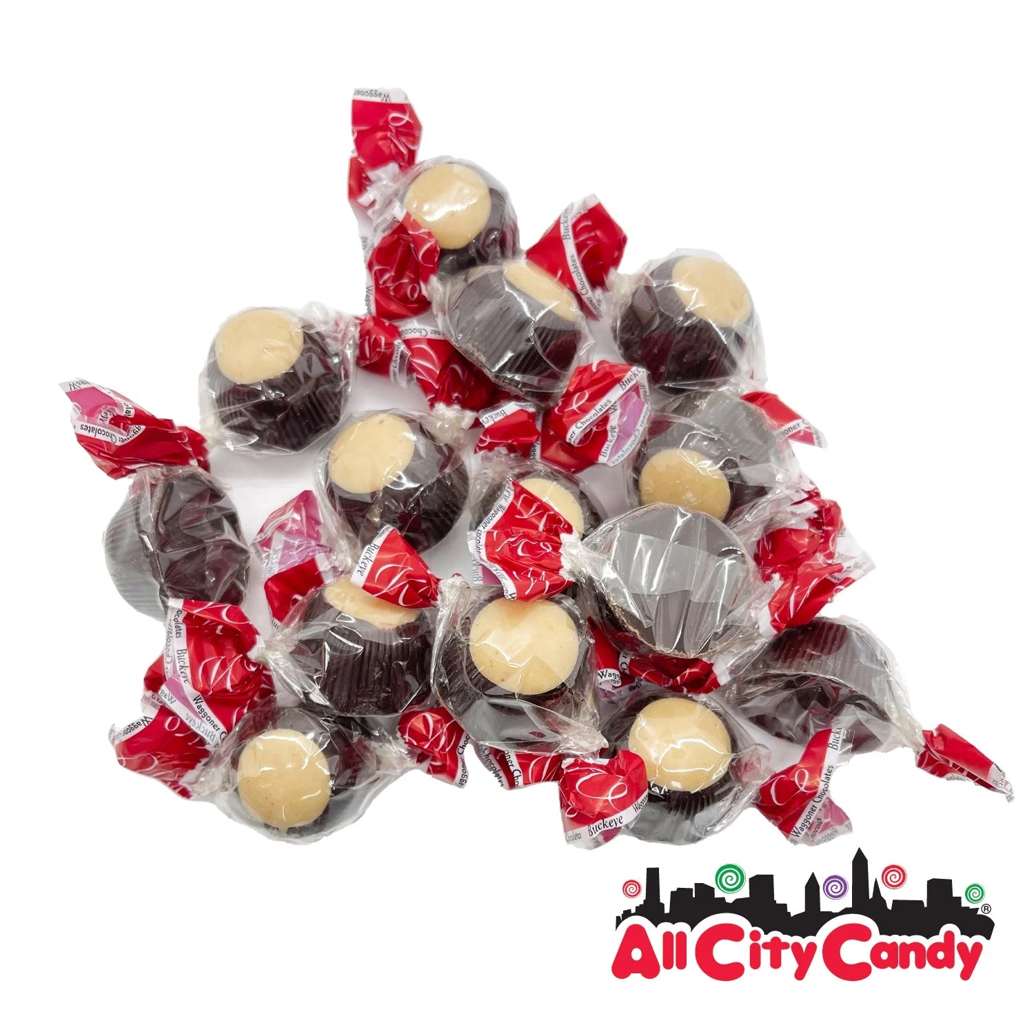 Dark Chocolate & Peanut Butter Buckeye Candy Bulk Bags J844