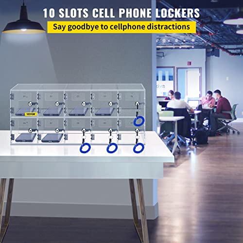 20 Slots Acrylic Wall-Mounted Cabinet with Door Locks and Keys Z2861