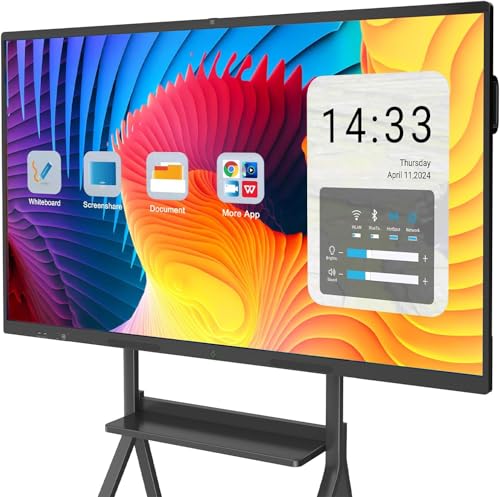 85″ 4K UHD Touchscreen Electronic White Board with Camera Android 13 K896