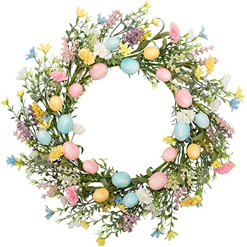 18 inch Artificial Easter Egg Wreath L985