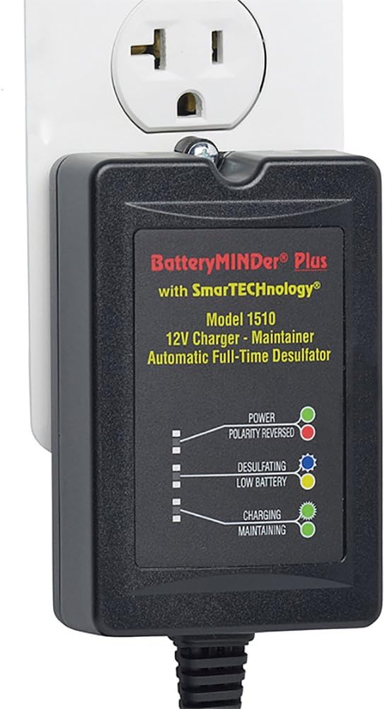 12 Volt 1.5 Amp Battery Charger Maintainer Desulfator D7840