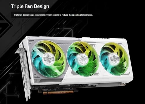 AMD Radeon RX 9070 XT 16GB White GPU GDDR6 256Bit PCIe5.0 Triple Fan Graphics Card Y2189