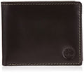 Black Leather Wallet with Attached Flip Pocket B25425