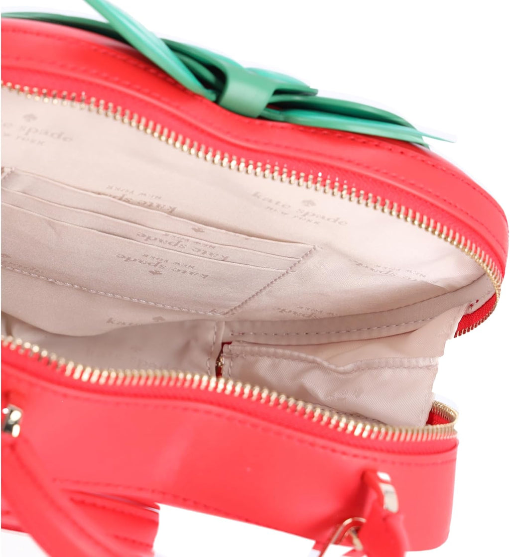 3D Strawberry Crossbody Puffy Leather Bag S651984