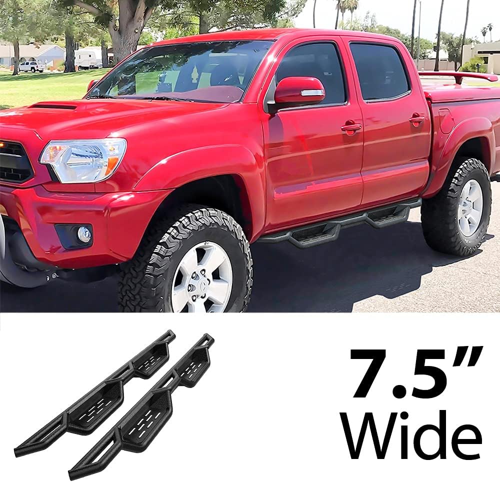 Drop Down Style Running Boards Side Step Rock Slider for Toyota Tacoma Double Crew Cab V531