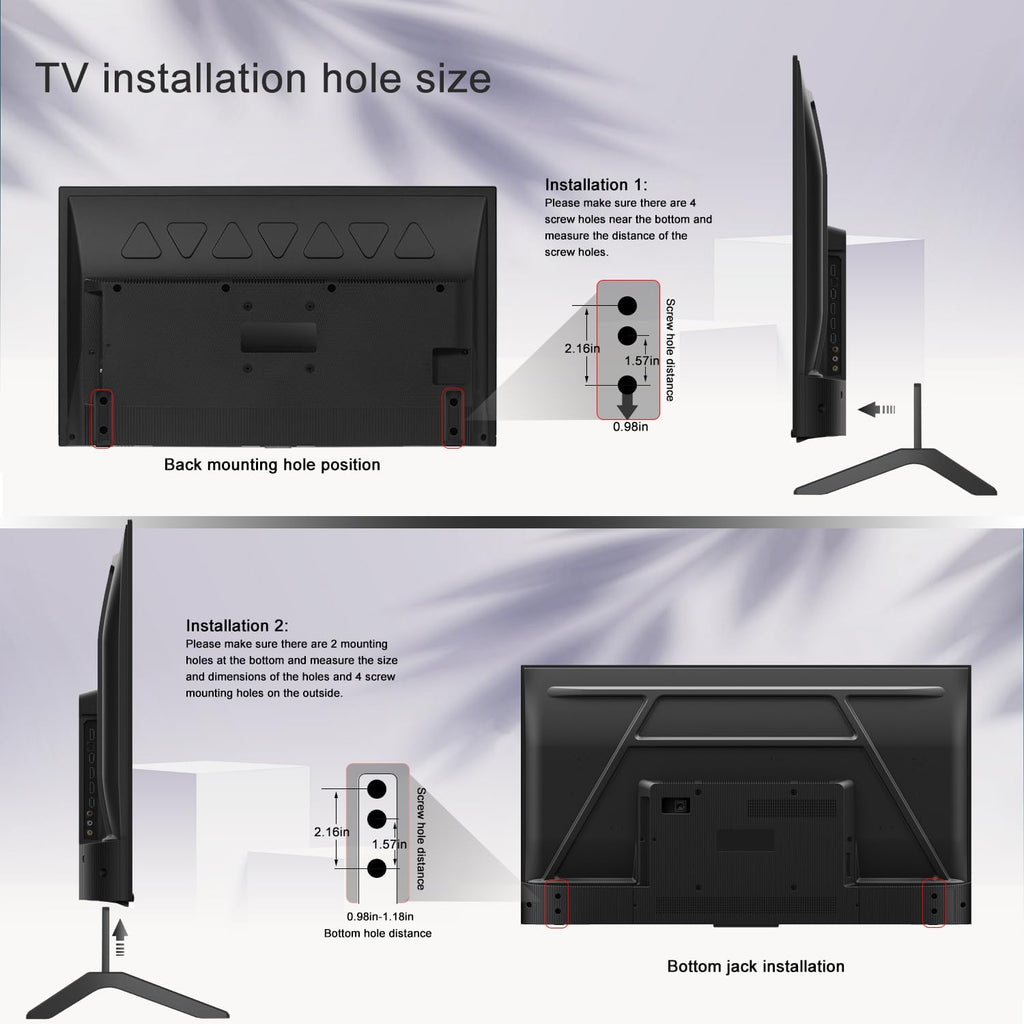 TV Stand with Mounting Legs O818