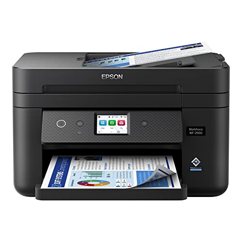 Wireless All-in-One Printer with Scan, Copy, Fax, Auto Document Feeder, Automatic 2-Sided Printing, Black H80027
