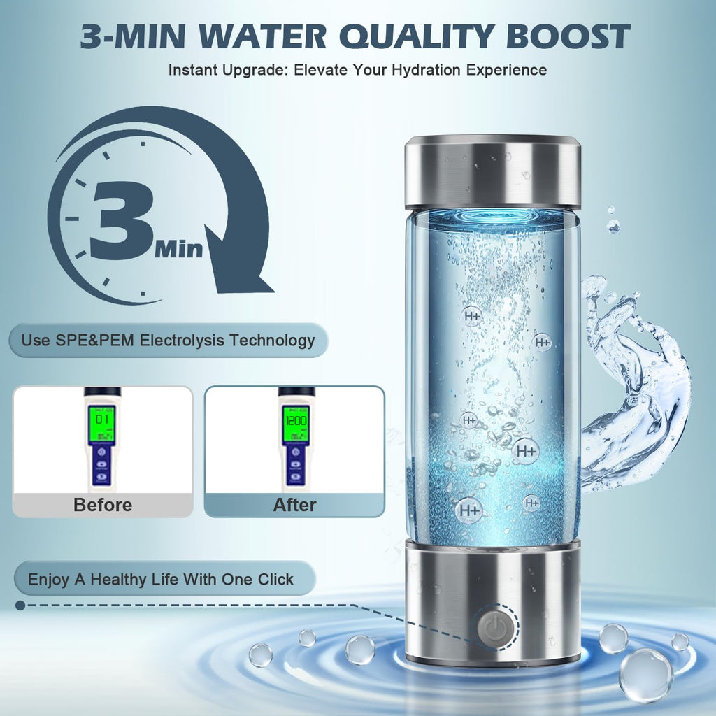 450ml Rechargeable Hydrogen Water Bottle C36955