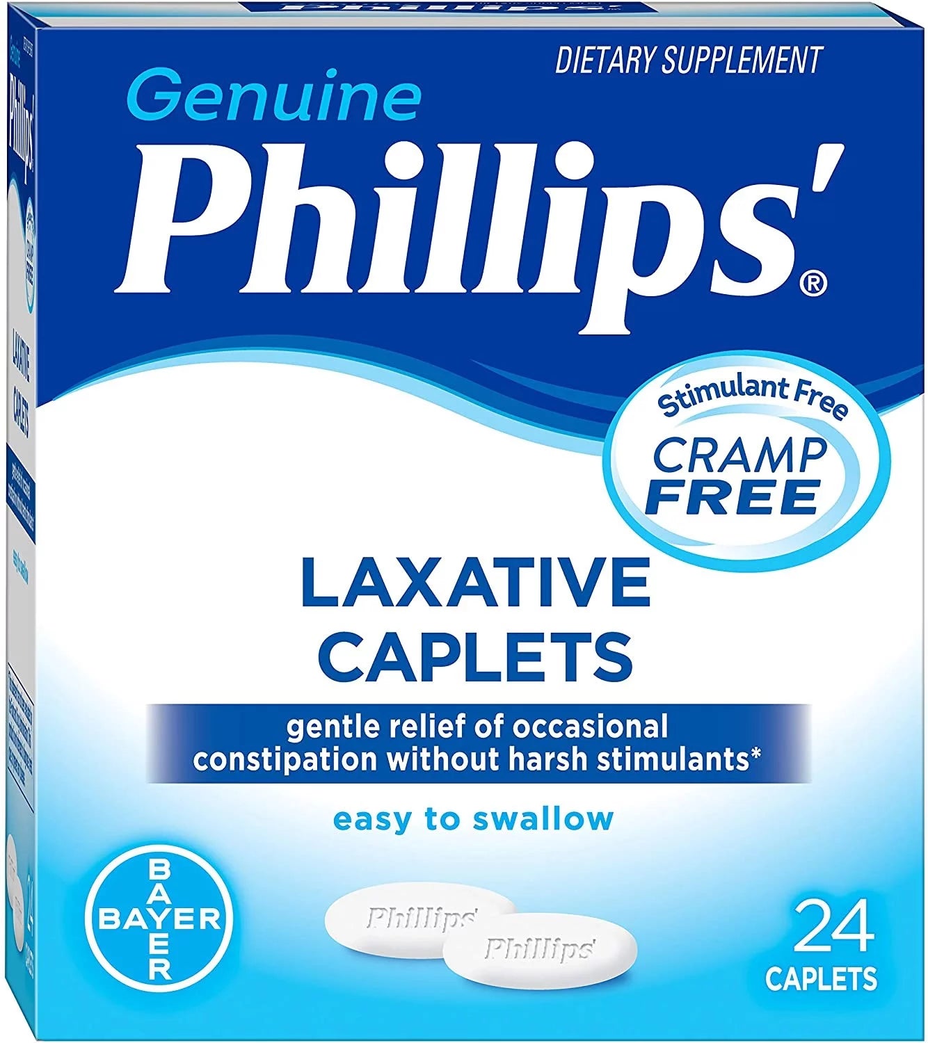 Gentle Occasional Constipation Relief Laxative Caplets, 24 Ct, 3 Pack W622679