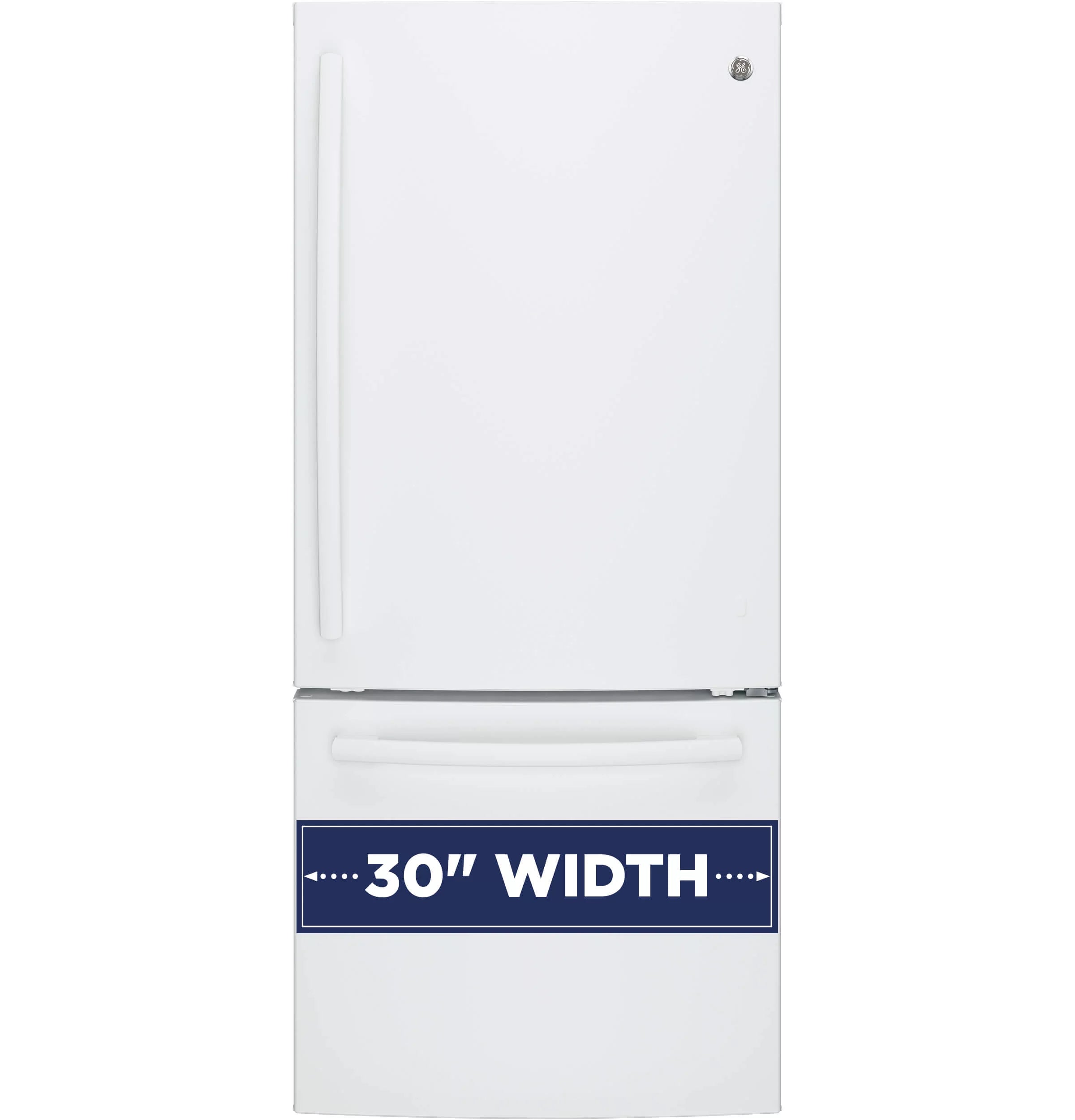 White 30 Inch Bottom Freezer Refrigerator T3165