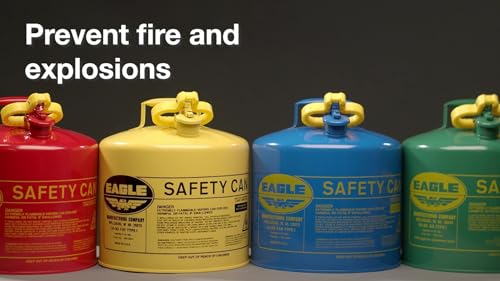 5 Gallon Red Galvanized Steel Safety Gas Can with Flame Arrester and Self-Closing Lid D417