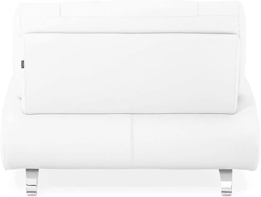 White Microfiber Leather Chair C6736