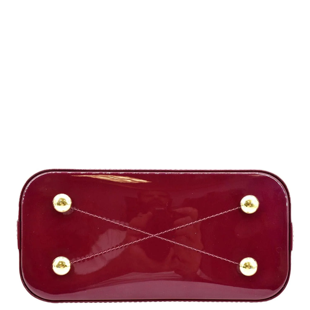 Red Leather Satchel Crossbody Bag B68106