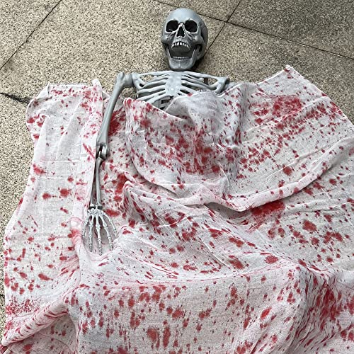 5.4Ft Halloween Life Size Human Skeleton with Movable Joints N86289