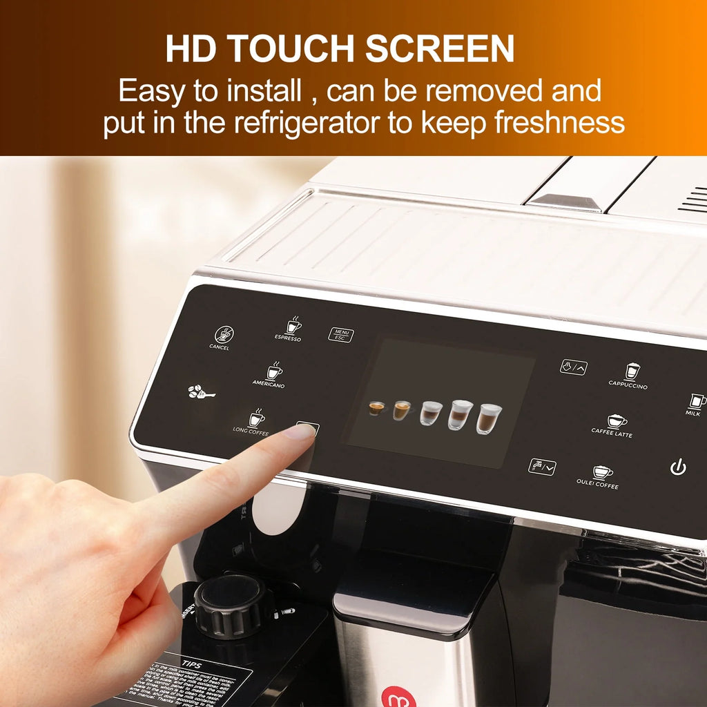 Super Automatic Espresso Coffee Machine with Grinder and Milk Frother G360349