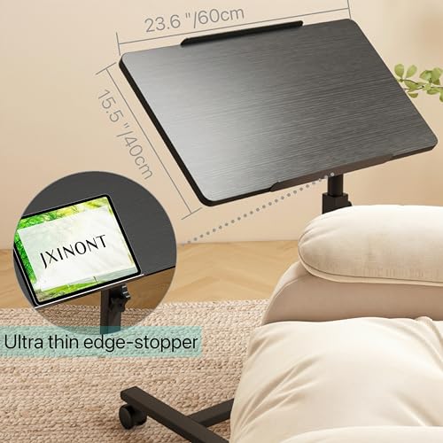 Grey Overbed Bedside Table with Mobile Tray Desk K3622