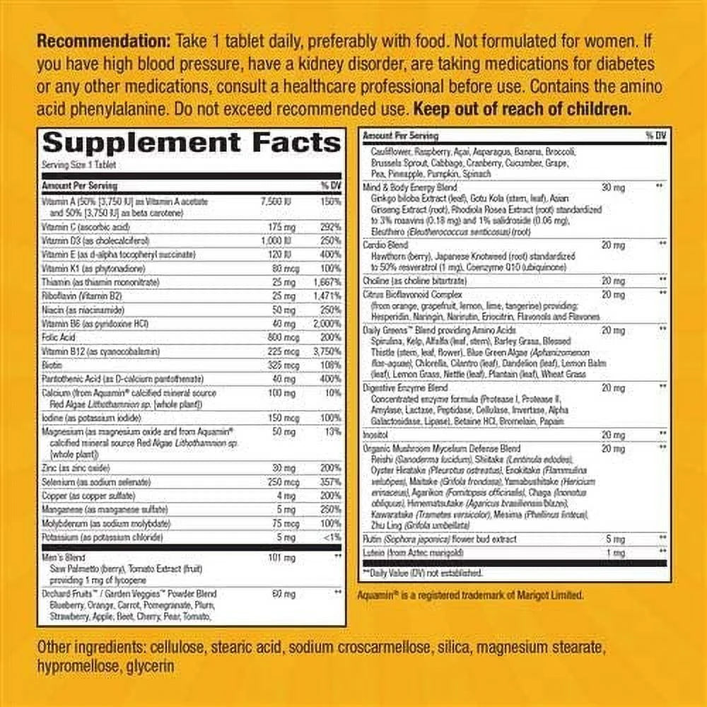 60 ea Multivitamin (Pack of 4) G398785