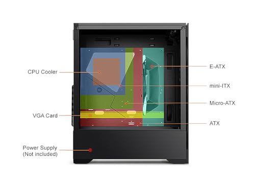 Gaming PC ATX Case with 6 x 120mm ARGB Fans and USB3.0 B112751