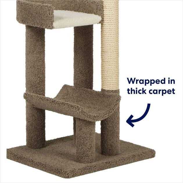 69-in Real Carpet Wooden Cat Tree X579