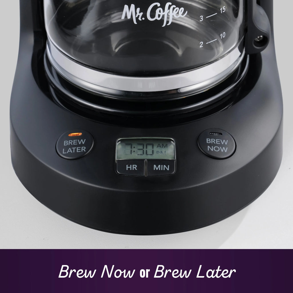 25 oz. Mini Brew Black Programmable Coffee Maker O1909